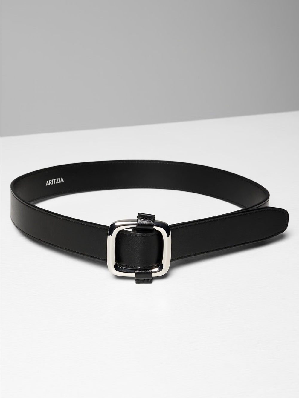 Aritzia Slide Solid Brass Leather Belt NWT